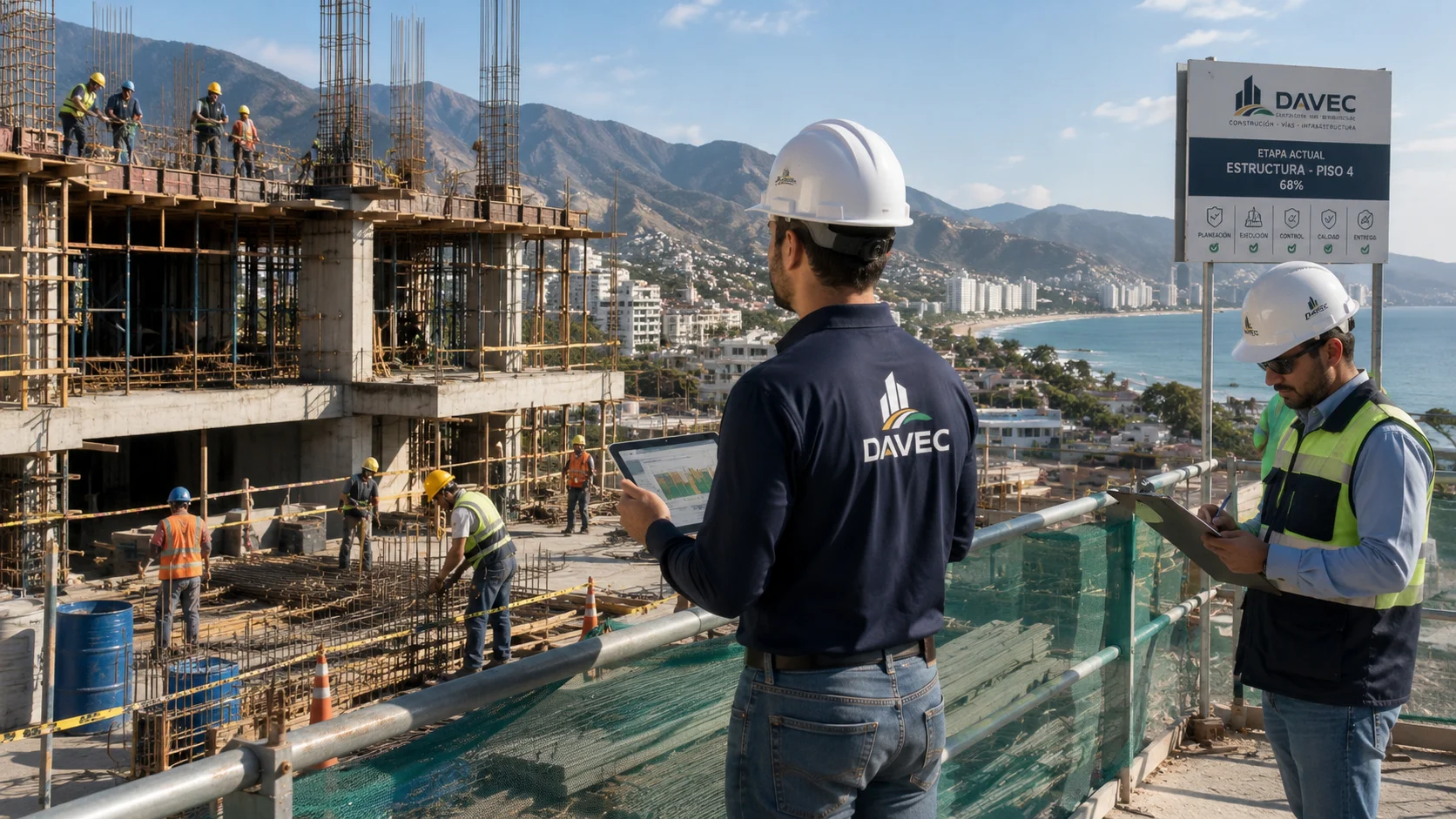 Cuadrilla DAVEC en obra civil e infraestructura